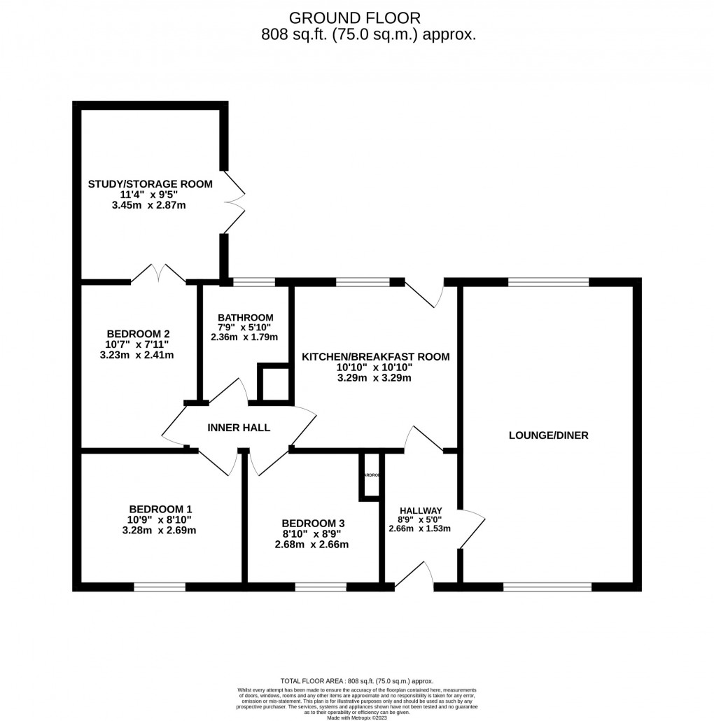 Floorplan for Arlington Gardens, Attleborough, Norfolk, NR17 2ND