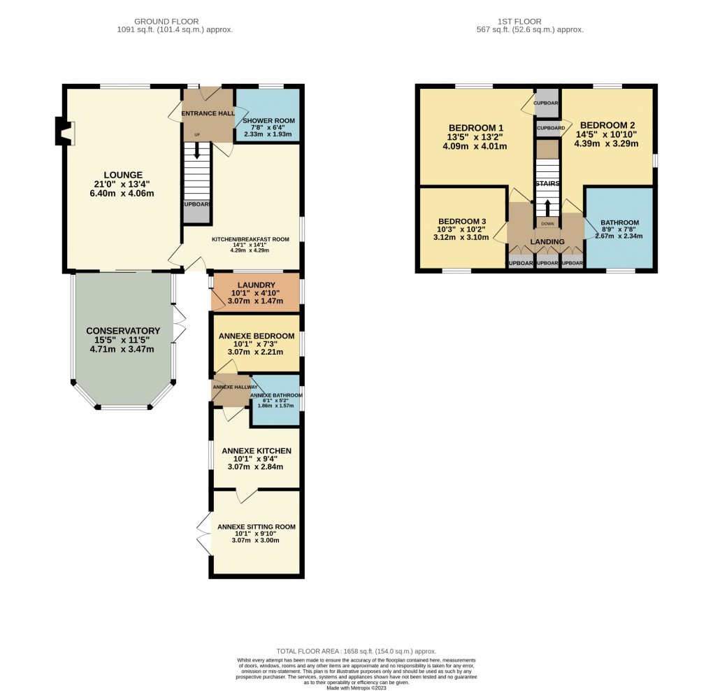 Floorplan for Church Street, Great Ellingham, Attleborough, Norfolk, NR17 1LE