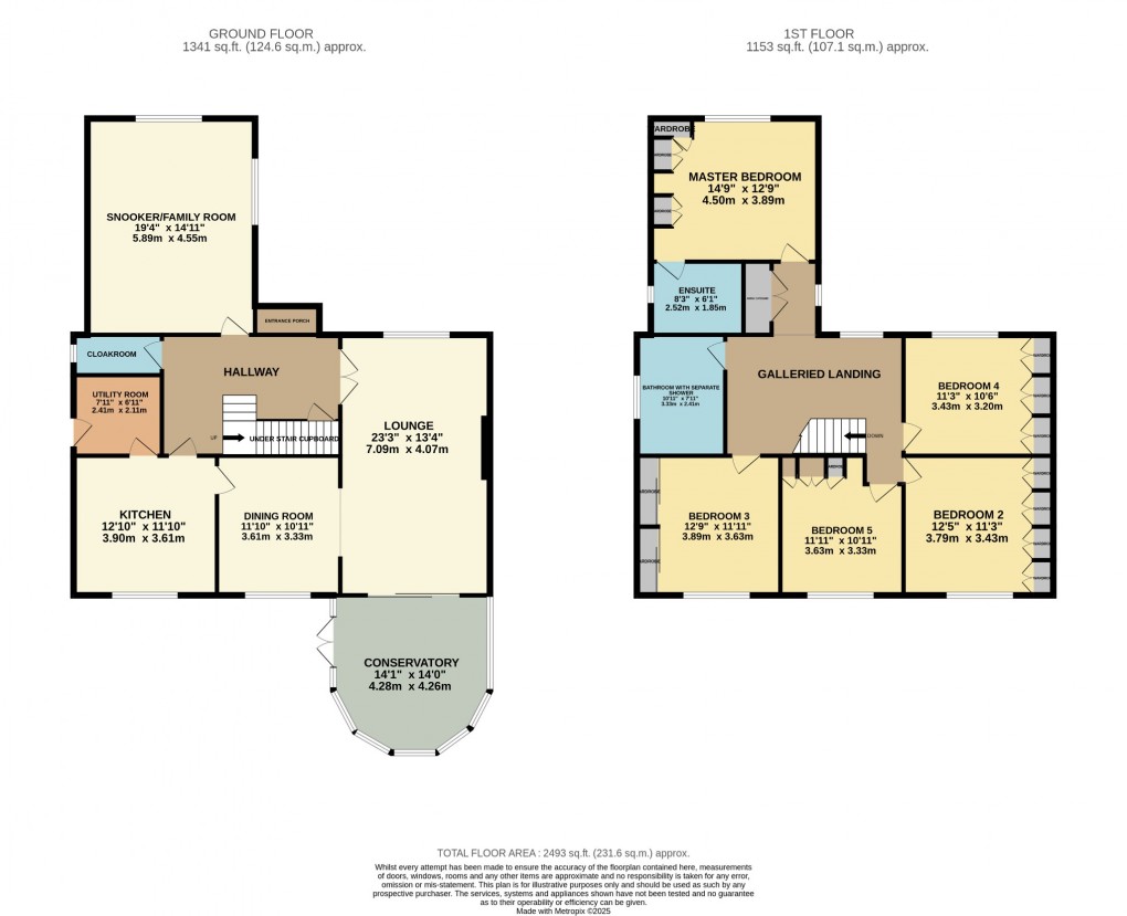 Floorplan for Tamworth House, The Green, Old Buckenham, Norfolk, NR17 1SW