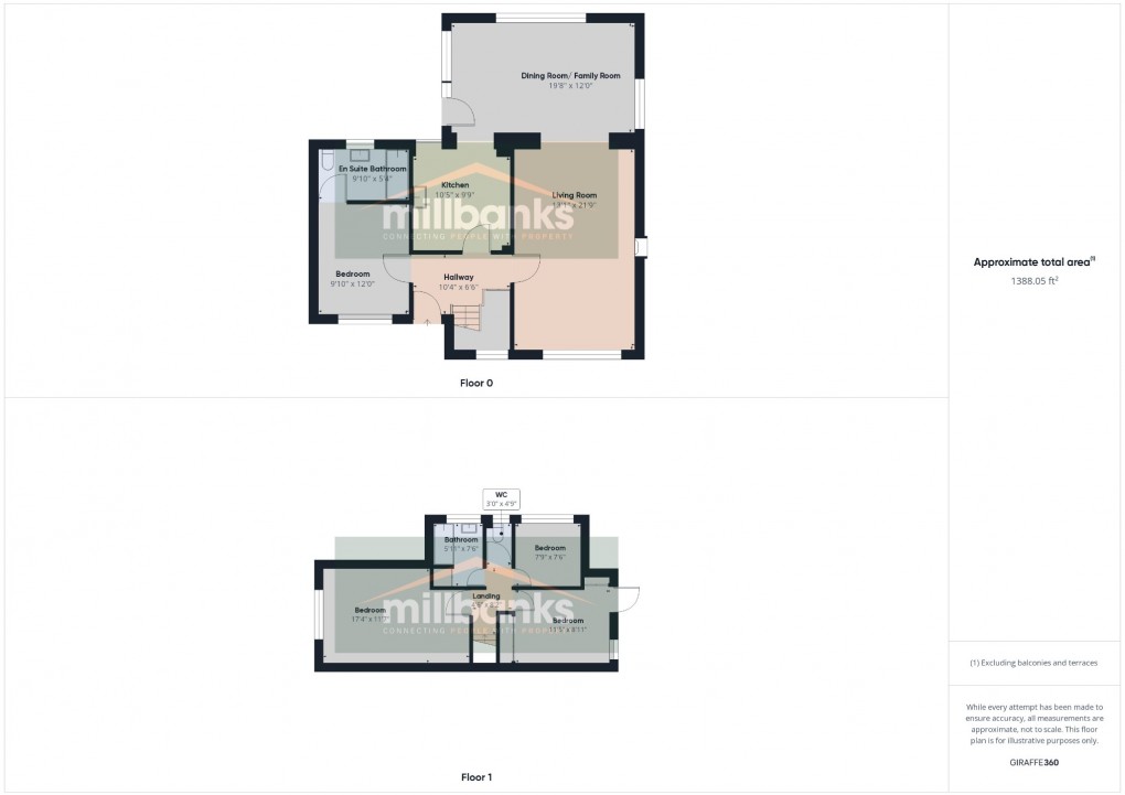 Floorplan for Wretham Road, Great Hockham, Thetford, Norfolk, IP24 1NY