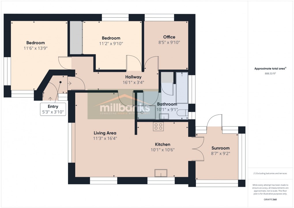 Floorplan for Quidenham Road, East Harling, Norwich, Norfolk, NR16 2JD