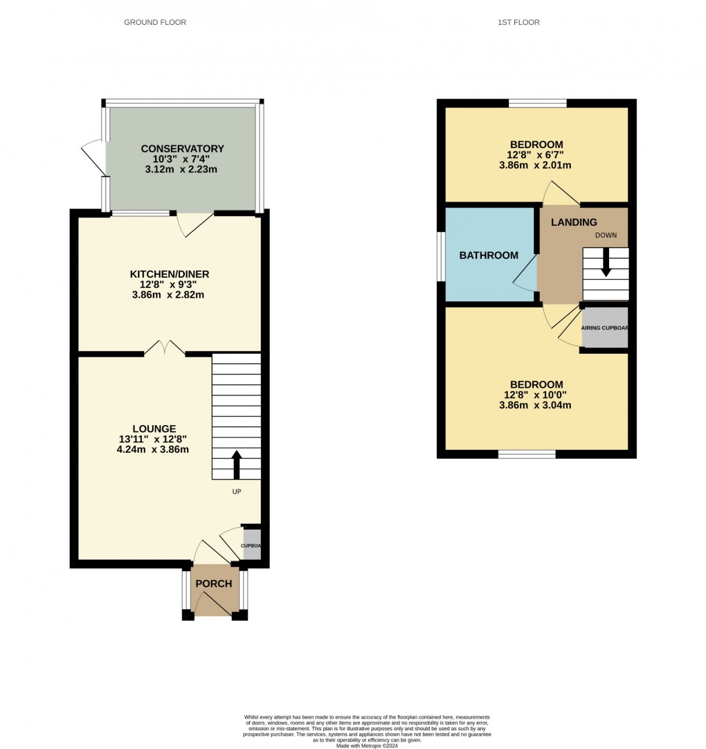 Floorplan for Keeling Way, Attleborough, Norfolk, NR17 1YF