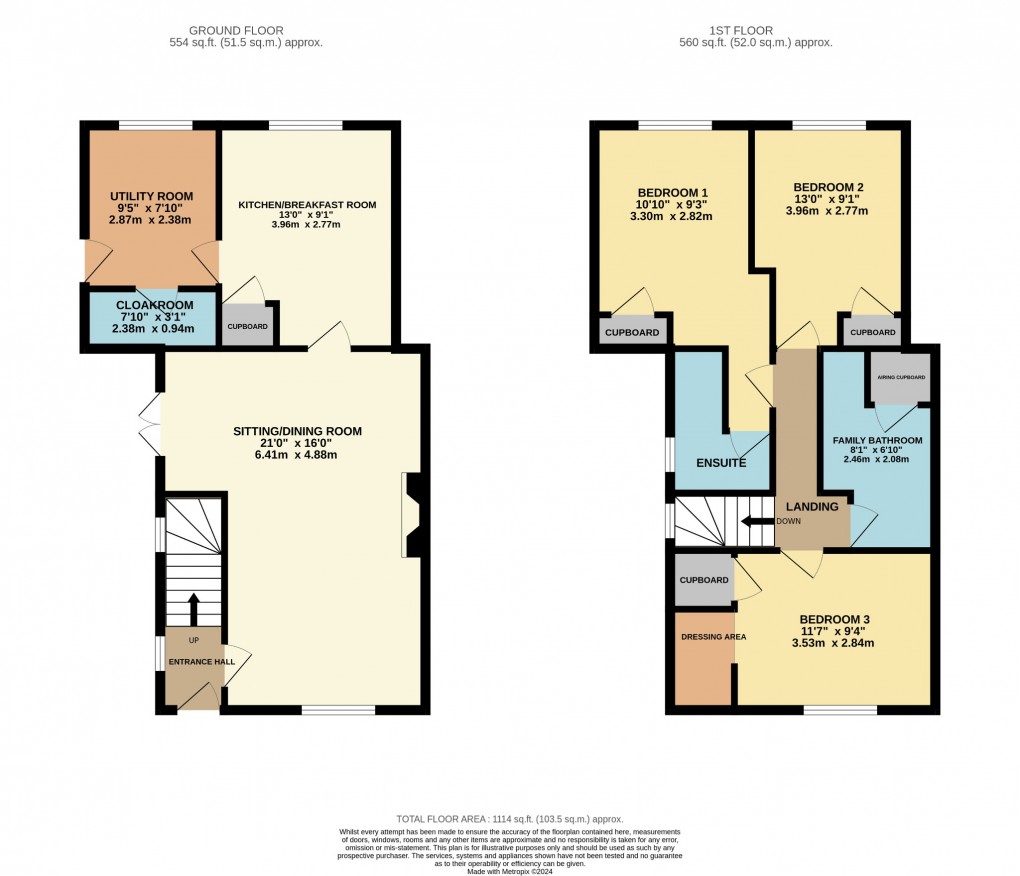 Floorplan for The Street, Rockland All Saints, Attleborough, Norfolk, NR17 1TP