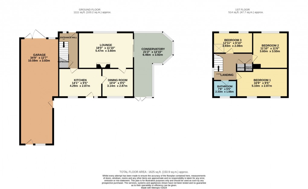 Floorplan for Arlington Gardens, Attleborough, Norfolk, NR17 2NH