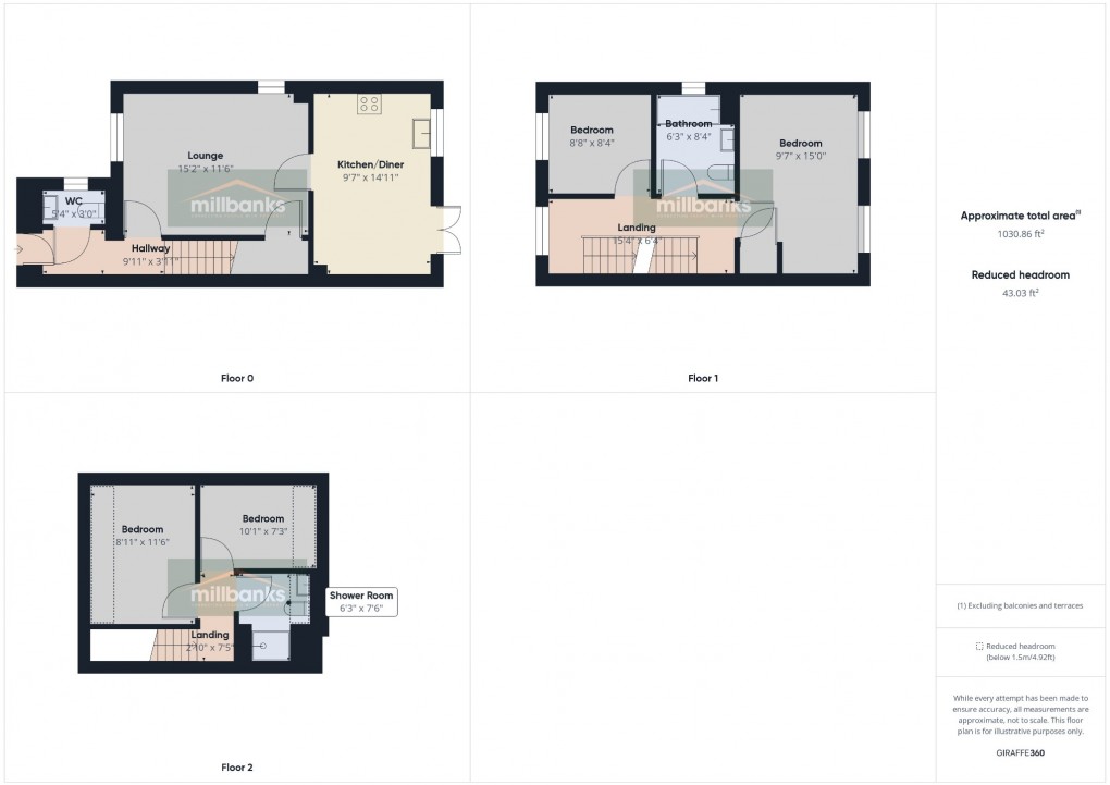 Floorplan for School Close, Kenninghall, Norwich, Norfolk, NR16 2EL