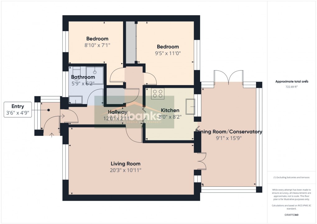 Floorplan for Chequers Green, Great Ellingham, Attleborough, Norfolk, NR17 1HU