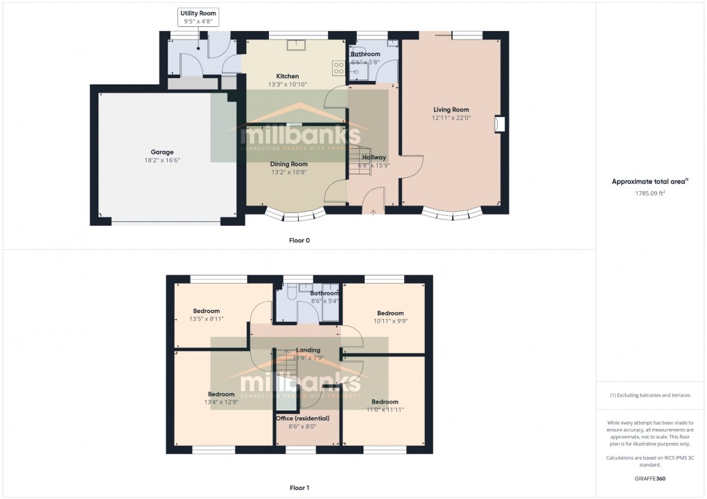 Floorplan for Hargham Road, Old Buckenham, Attleborough, Norfolk, NR17 1SL