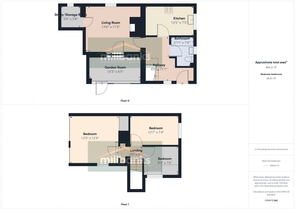 Floorplan for The Loke, The Green, Deopham, Wymondham, Norfolk, NR18 9DH