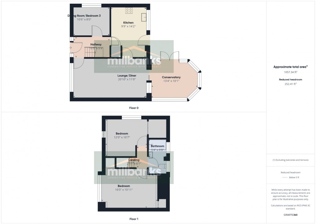 Floorplan for Plantation Close, Attleborough, Norfolk, NR17 2LY