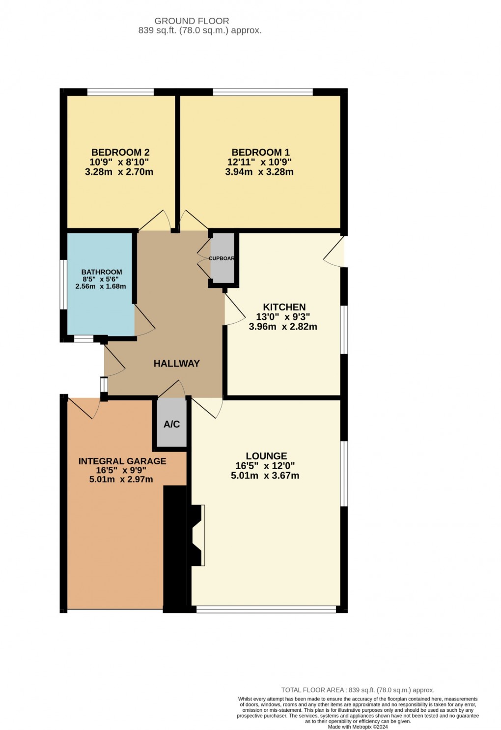 Floorplan for White Hart Street, East Harling, Norwich, Norfolk, NR16 2NE