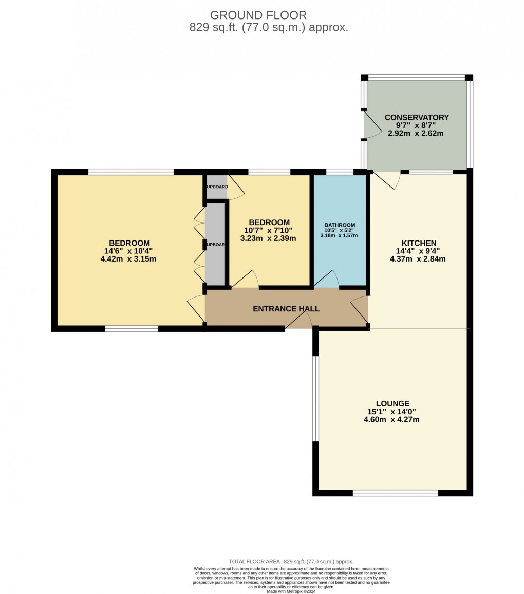 Floorplan for Birch Drive, Attleborough, Norfolk, NR17 2HF