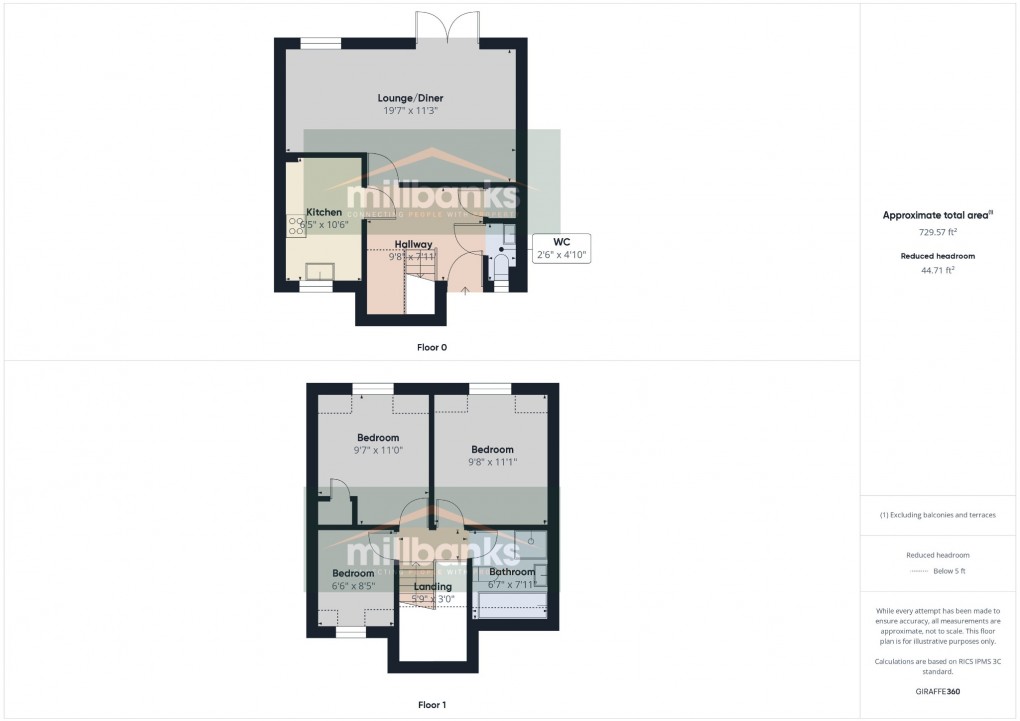 Floorplan for Dairy Farm Court, High Street, Attleborough, Norfolk, NR17 2BT