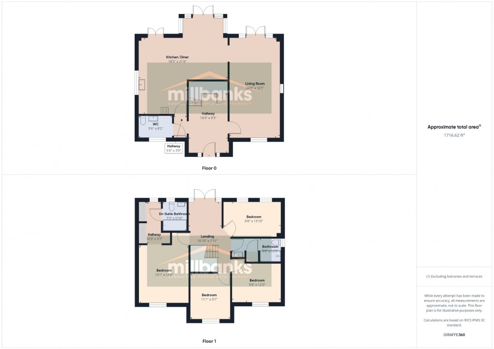 Floorplan for Hale Road, Ashill, Thetford, Norfolk, IP25 7BL