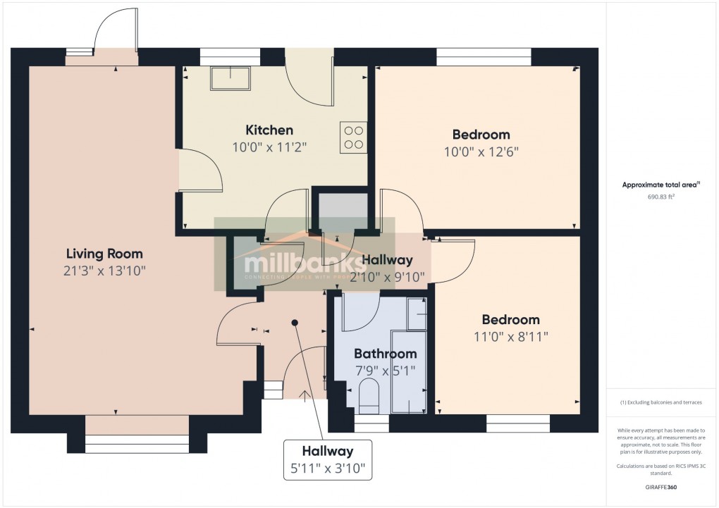 Floorplan for Primrose Close, Attleborough, Norfolk, NR17 2PN