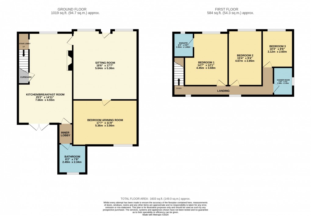 Floorplan for Watton Road, Griston, Thetford, Norfolk, IP25 6QF