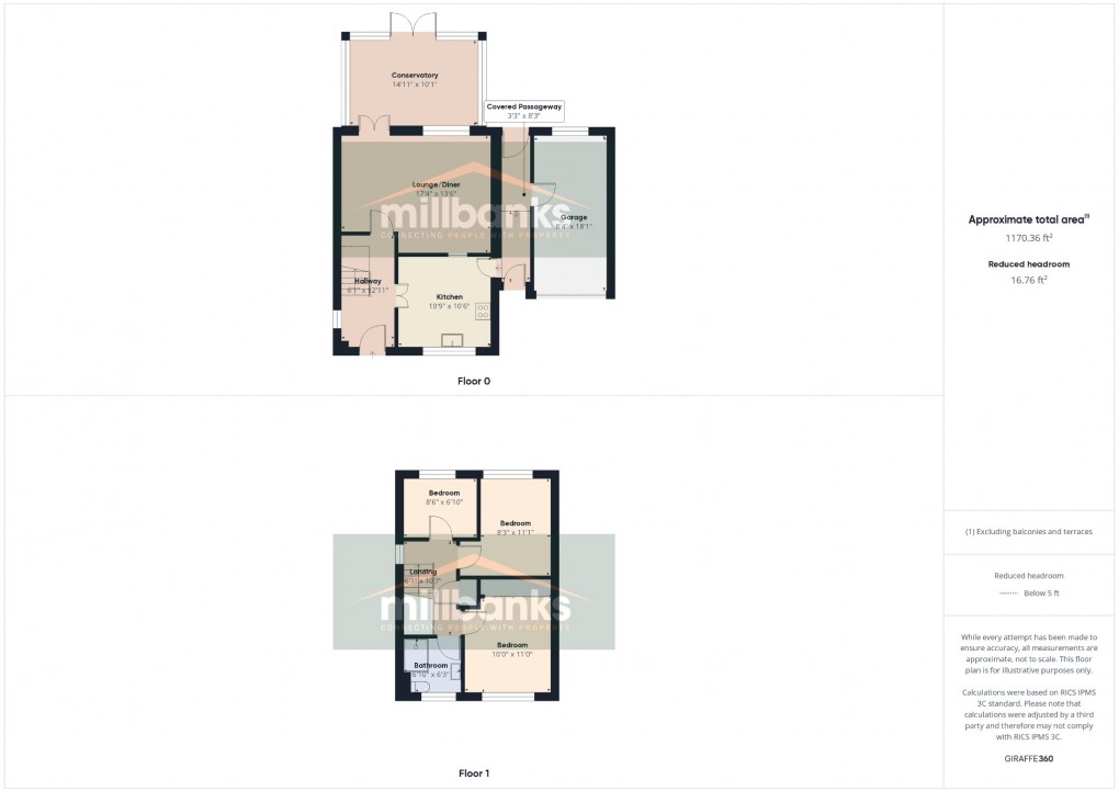 Floorplan for Queens Court, Attleborough, Norfolk, NR17 2QA